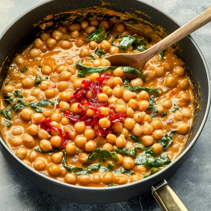 A bowl of beans with a spoon in it.